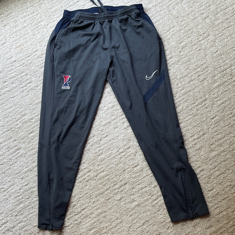 Penn Soccer Nike Dri-Fit Dark Gray Athletic Pants with Zipper Pockets